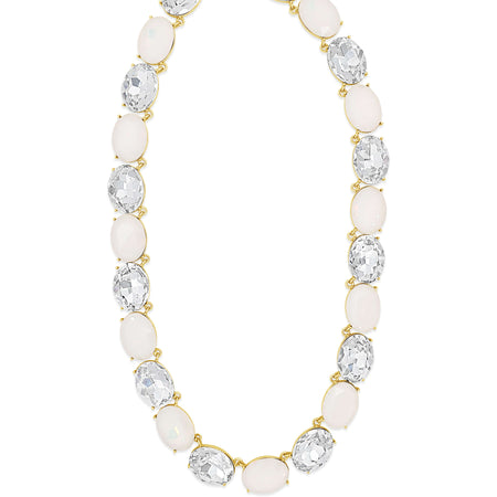 Absolute Gold Oval Opal Necklace