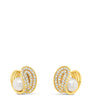 Absolute Gold Pearl Dressy Stud Earrings