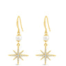 Absolute Gold & Pearl Star Drop Earrings