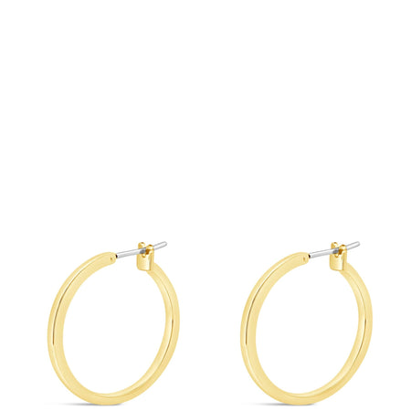 Absolute Gold Plain Hoop Earrings