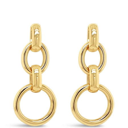 Absolute Gold Quad Link Drop Earrings