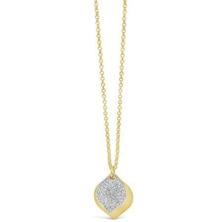 Absolute Gold & Silver Leaf Disc Necklace