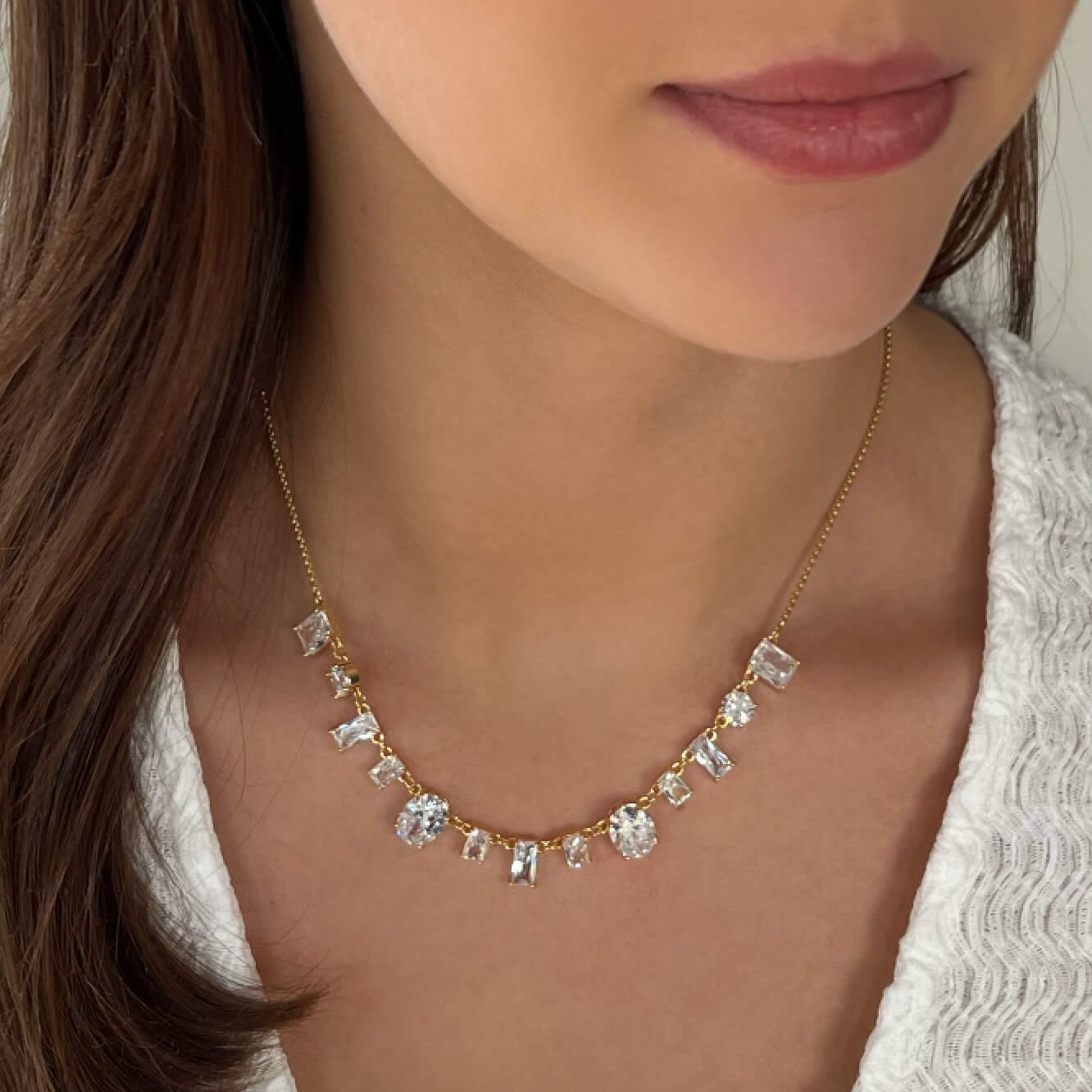 Absolute Gold Sparkle Choker Necklace