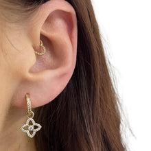 absolute-gold-sparkly-clover-charm-hoop-earrings