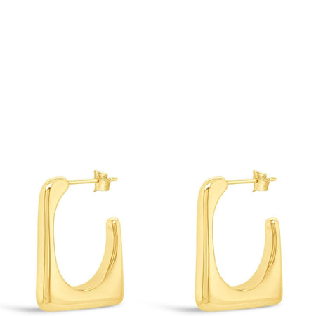 Absolute Gold Square Hoop Earrings