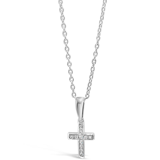 Absolute Kids Silver Cross & Chain