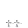 Absolute Kids Silver Cross Earrings