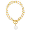 Absolute Pearl Beaded TBar Bracelet