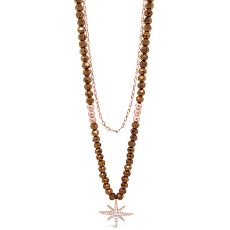 Absolute Rose Gold & Bronze Star Necklace