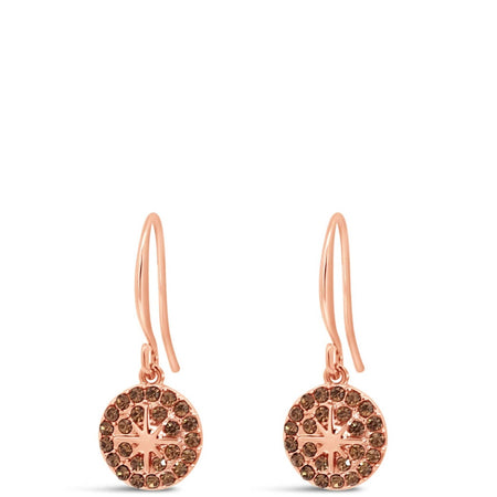 Absolute Rose Gold & Bronze Star Small Drop Earrings
