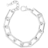 absolute-silver-chunky-rectangle-link-bracelet-b2335sl