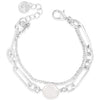 absolute-silver-double-chain-pearl-pendant-bracelet