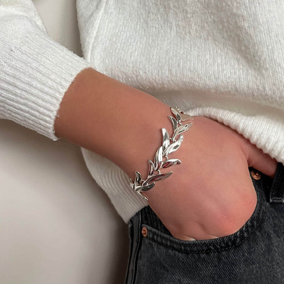 absolute-silver-leaf-bracelet-b2345sl