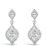 Absolute Silver Oval Drop Earrings