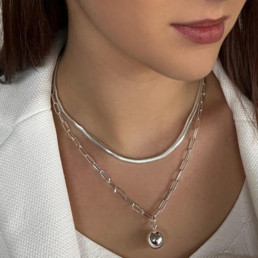 absolute-silver-snake-link-chain-necklace-N2337SL
