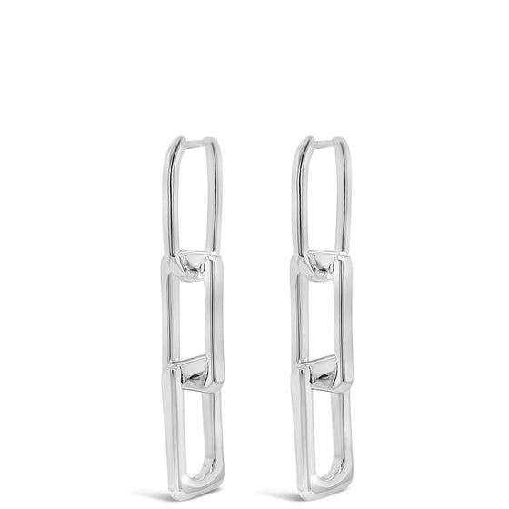 absolute-silver-triple-link-drop-earrings-E2335SL