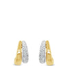 Absolute Two Tone Double Hoop Earrings