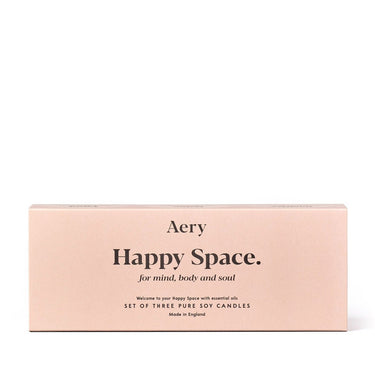 Aery Happy Space Aromatherapy Gift Set - Rose Geranium & Amber