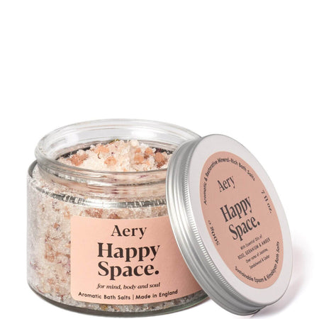 Aery Happy Space Bath Salts - Rose Geranium & Amber