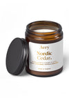 Aery Nordic Cedar Scented Jar Candle - Cedar, Cinnamon & Bergamot