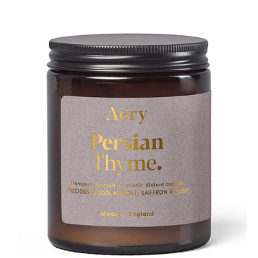 Aery Persian Thyme Scented Jar Candle - Neroli, Saffron & Oudh