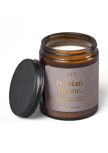 Aery Persian Thyme Scented Jar Candle - Neroli, Saffron & Oudh