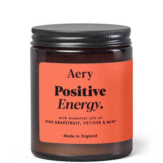 Aery Positive Energy Scented Jar Candle - Pink Grapefruit, Vetiver & Mint