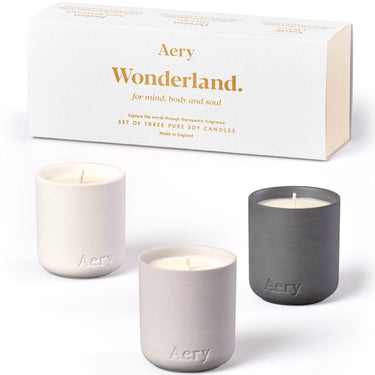 Aery Wonderland Set Of Three Votive Candles
