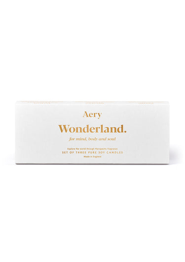 Aery Wonderland Set Of Three Votive Candles