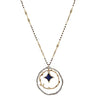 Angela D'Arcy Two Tone Infinity Star Necklace