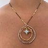 Angela D'Arcy Two Tone Infinity Star Necklace