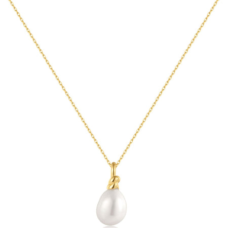 Ania Haie Chic Creator Gold Freshwater Pearl Pendant Necklace