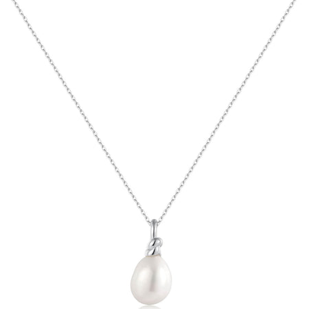 Ania Haie Chic Creator Silver Freshwater Pearl Pendant Necklace