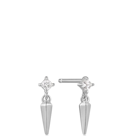 Ania Haie Dance Til Dawn Silver Spike Earrings