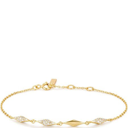 Ania Haie Dusk Divas Gold Multi Diamond Shape Pave Bracelet