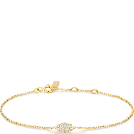 Ania Haie Dusk Divas Gold Pave Diamond Shape Pave Bracelet