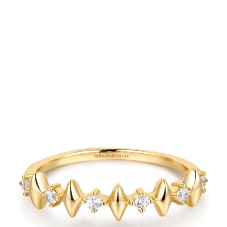 Ania Haie Dusk Divas Gold Sparkle Multi Diamond Shape Ring