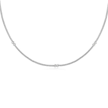 Ania Haie Dusk Divas Silver Cross Station Necklace