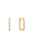 Ania Haie Glam Rock Oval Hoop Gold Earrings