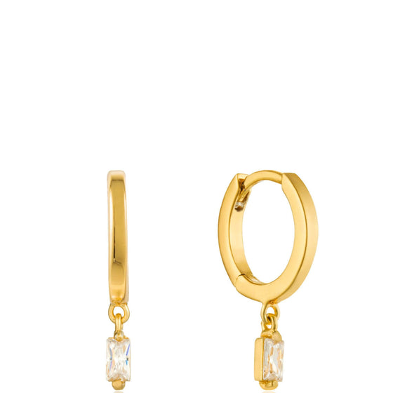 Ania Haie Glow Getter Glow Huggie Hoop Gold Earrings