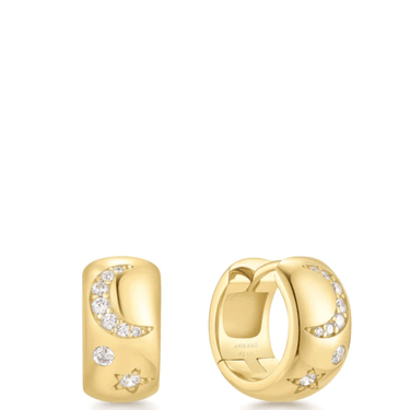 ania-haie-gold-celestial-chunky-huggie-hoop-earrings