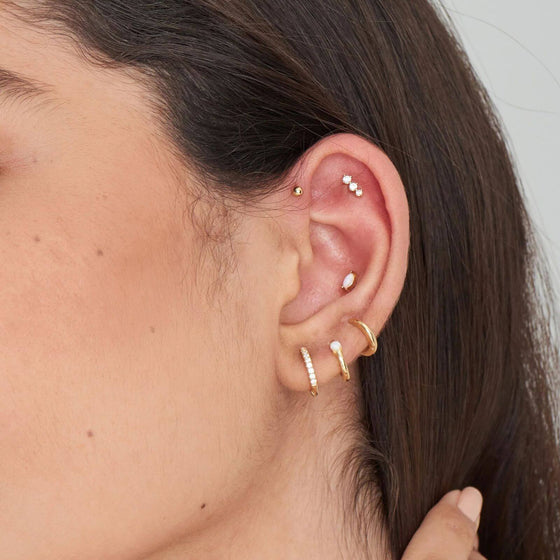 Ania Haie Gold Kyoto Opal Marquise Single Earring