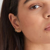 Ania Haie Gold Sparkle Huggie Hoop Earrings