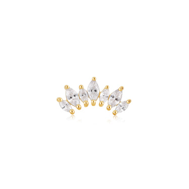 Ania Haie Gold Sparkle Marquise Single Earring