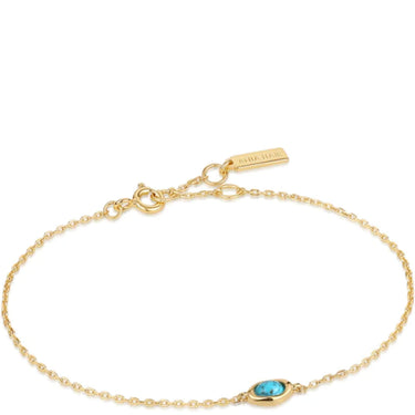 Ania Haie Making Waves Gold Turquoise Wave Bracelet