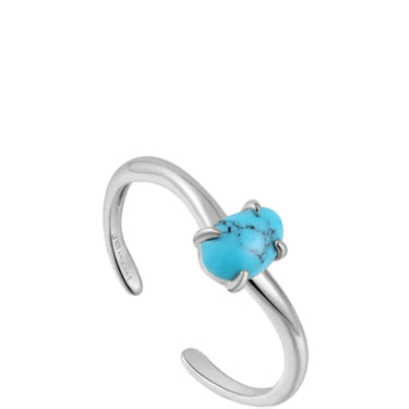 Ania Haie Making Waves Turquoise Silver Ring