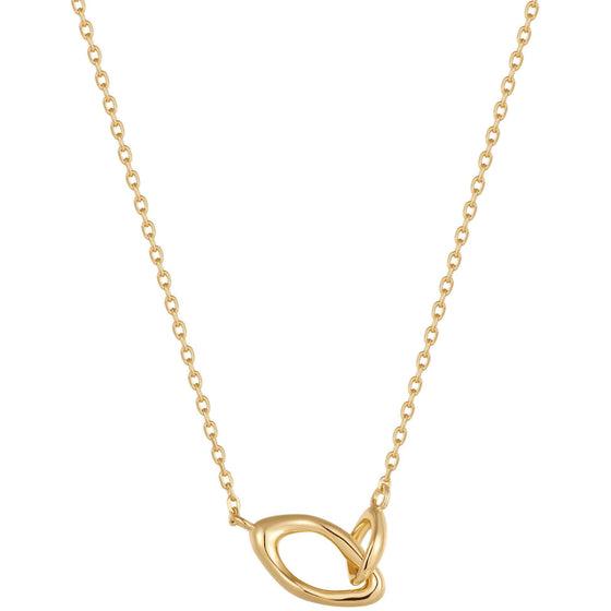 Ania Haie Making Waves Wave Link Gold Necklace