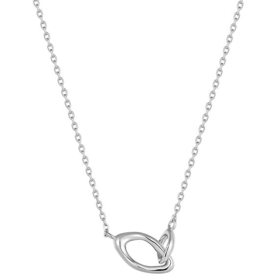 Ania Haie Making Waves Wave Link Silver Necklace