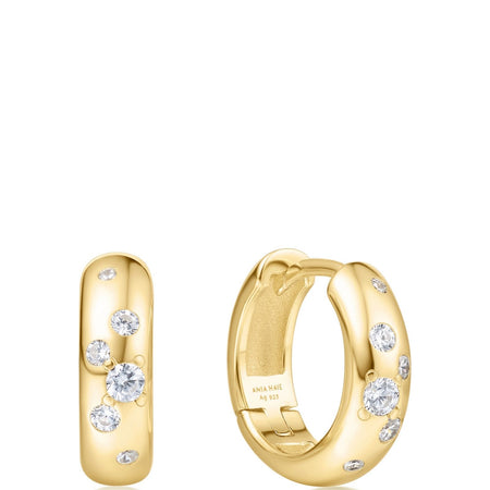 Ania Haie Miss Dainty Gold Chubby Hoop Earrings