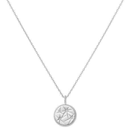 Ania Haie Miss Dainty Silver Starry Disc Necklace